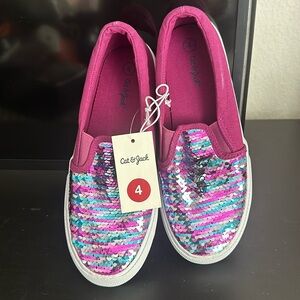 NWOB Cat & Jack girls slip ons